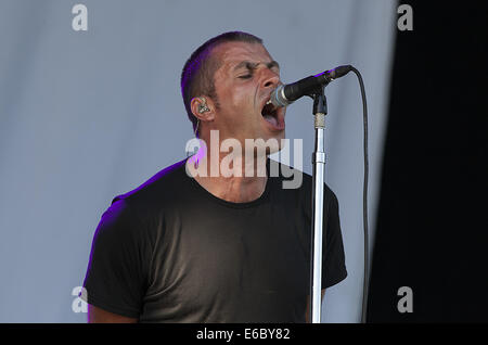 Big Day Out Sommer 2014 anlässlich der Arena Joondalup - Auftritte Featuring: Liam Gallagher, Beady Eye wo: Perth, Australien bei: 2. Februar 2014 Stockfoto