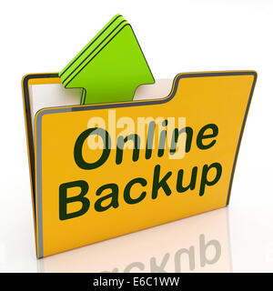 Backup hochladen für World Wide Web und Web Site Stockfoto