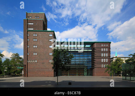 Backstein-Expressionismus Und Bauhaus-Stil, Hans-Sachs-Haus in Gelsenkirchen, Ruhrgebiet, Nordrhein-Westfalen Stockfoto