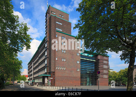 Backstein-Expressionismus Und Bauhaus-Stil, Hans-Sachs-Haus in Gelsenkirchen, Ruhrgebiet, Nordrhein-Westfalen Stockfoto