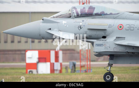 Italienische Luftwaffe F-2000A Eurofighter Typhoon auf der RIAT 2014 Stockfoto
