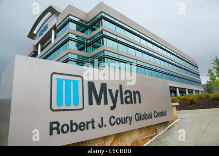 Der Hauptsitz von Mylan Laboratories Inc. in Canonsburg, Pennsylvania. Stockfoto