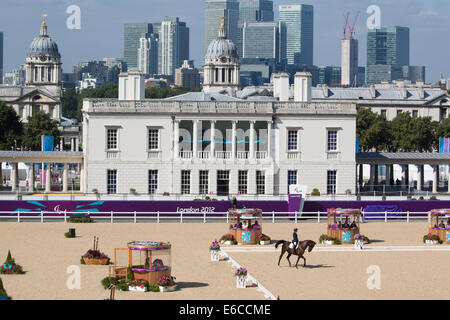 Einzelnen Dressur-Reitturnier im Greenwich Park, bei den Paralympics London 2012 Stockfoto