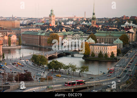 Blick über Stockholm Schweden Stockfoto
