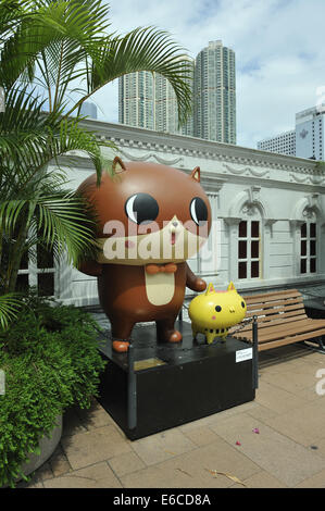 Chinesische Comic-Figur "Din-Dong", Hong Kong Allee der Comic Stars, Hong Kong, China, Tsim Sha Tsui, Kowloon Park Stockfoto