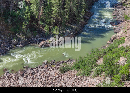 Animas River in den San Juan Mountains in Colorado. Stockfoto
