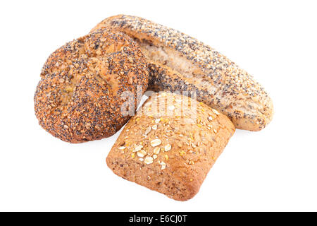 Vollkorn Brötchen Stockfoto