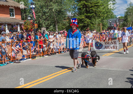 Fourth Of July Parade in Breckenridge Stockfoto