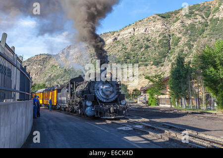 Durango Bahnhof Depot in Durango, Colorado. Stockfoto