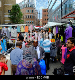 Petticoat Lane Market in Shoreditch, East London, England Stockfoto