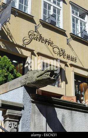 Schmuck und Galerien auf Mariacka Street.  in Danzig, Polen, Europa Stockfoto