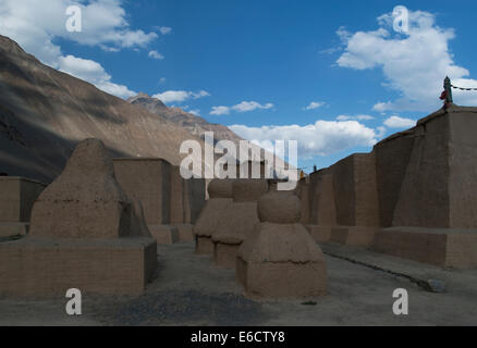 Tabo tibetisch-buddhistischer Gompa, Kloster Tabo Chos-Khor, Tabo Dorf Spiti Tal, Himachal Pradesh, Himalaya, Indien, Asien Stockfoto