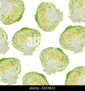 Eine Nahaufnahme von einem Garten Kohl Stockfoto