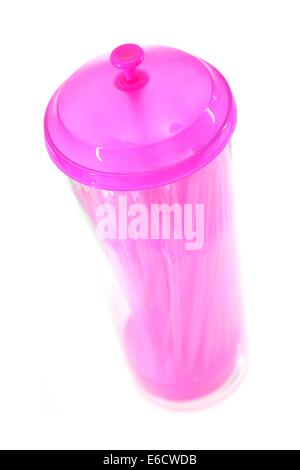 Eine Nahaufnahme Trinkhalme Stockfoto