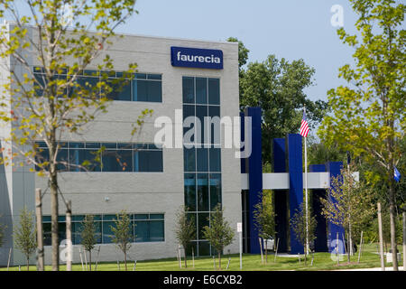 Eine Anlage von Auto-Teile-Hersteller Faurecia in Auburn Hills, Michigan besetzt. Stockfoto