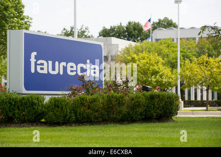 Eine Anlage von Auto-Teile-Hersteller Faurecia in Auburn Hills, Michigan besetzt. Stockfoto