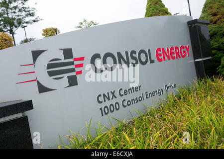 Das Hauptquartier der Consol Energy in Canonsburg, Pennsylvania. Stockfoto