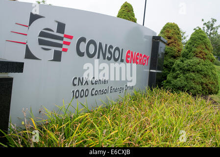 Das Hauptquartier der Consol Energy in Canonsburg, Pennsylvania. Stockfoto