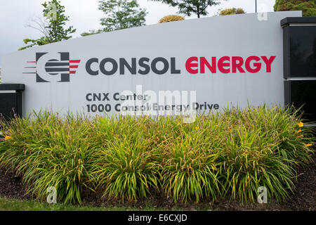 Das Hauptquartier der Consol Energy in Canonsburg, Pennsylvania. Stockfoto