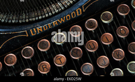 1920 Underwood Schreibmaschine Stockfoto