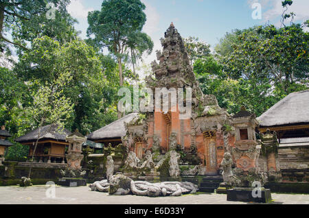 Pura Dalem Agung Padangtegal, Monkey Forest Temple in Monkey Forest, Ubud, Bali, Indonesien Stockfoto