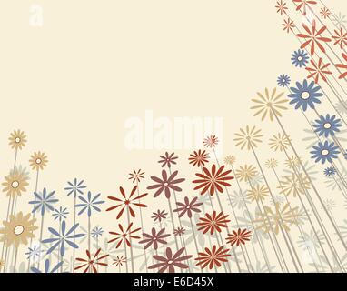 Bearbeitbares Vektor-Illustration eines blumigen Hintergrund Stock Vektor