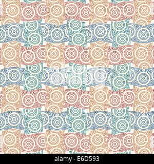 Bearbeitbares Vektor-Illustration eine bunte Stoffmuster (nicht nahtlos) Stock Vektor