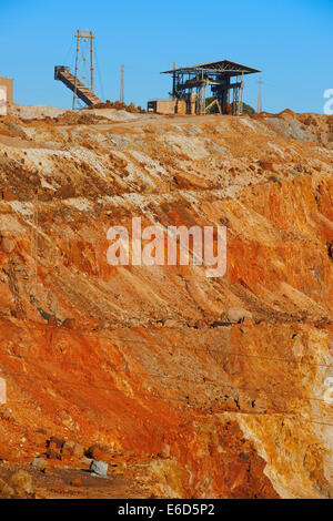 Rio Tinto, Rio Tinto Minen, Provinz Huelva, Andalusien, Spanien Stockfoto