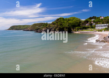 Schönen sonnigen Tag mit Blick auf Caswell Bucht Gower Halbinsel Wales UK Europe Stockfoto