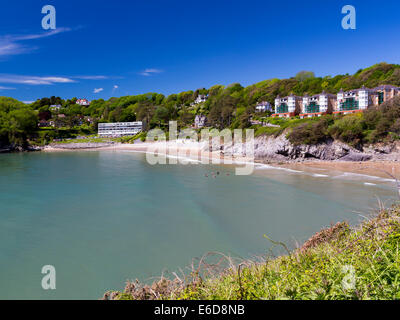 Schönen sonnigen Tag mit Blick auf Caswell Bucht Gower Halbinsel Wales UK Europe Stockfoto