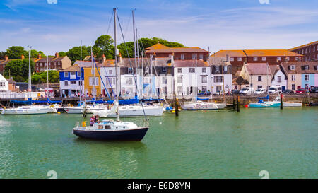 Boote in Weymouth Hafen Dorset England UK Europa Stockfoto