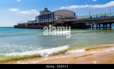 Bournemouth Strand und Pier-Dorset-England-Großbritannien-Europa Stockfoto