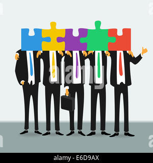 Team von erfolgreichen Geschäftsleuten Stockfoto