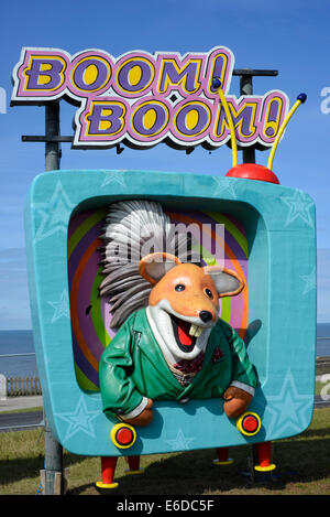 Basil Brush in der animierten Tableau, das Teil des weltberühmten Blackpool Illuminations Stockfoto