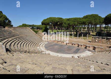 Amphitheater von Ostia Antica Rom Italien Stockfoto