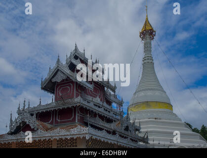 Wat Phra dieses Doi Kong Mu, Mae Hong Song, Thailand Stockfoto