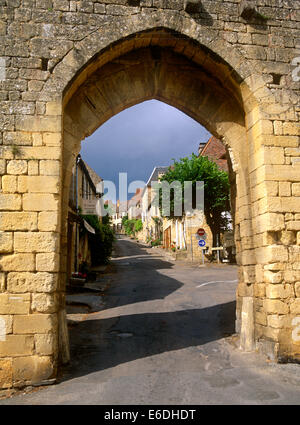 Domme Dordogne Perigord Frankreich Stockfoto