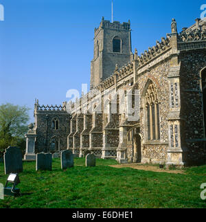 Kirche der Heiligen Dreifaltigkeit Suffolk Stockfoto