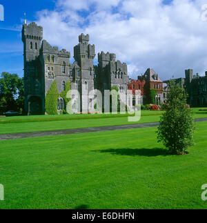 Ashford Castle Gärten Cong Grafschaft Mayo Irland Stockfoto