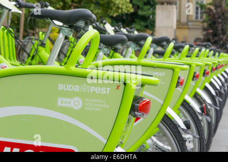 Fahrrad-sharing-System in Budapest Bubi Stockfoto