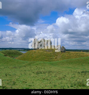 Ruinen in Clonmacnoise Kloster Grafschaft Stockfoto