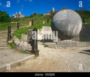 Der Globus Durlston Kopf Schloss Swanage Dorset UK Stockfoto