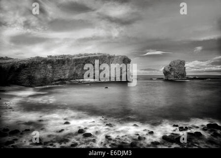 Schatz-Rock bei Sonnenuntergang. Lanai, Hawaii Stockfoto