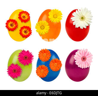 Satz von verzierten Ostereier Stockfoto