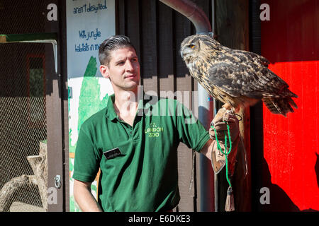 London, UK. 21. August 2014. Jährliche Tiere wiegen bei der ZSL London Zoo Credit: Guy Corbishley/Alamy Live-Nachrichten Stockfoto