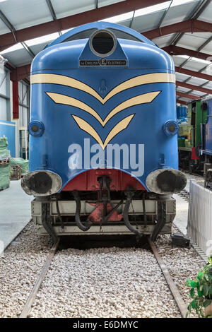 Deltic Prototyp Diesellok, gemacht von English Electric, Ribble Steam Museum, Preston, Lancashire, UK Stockfoto