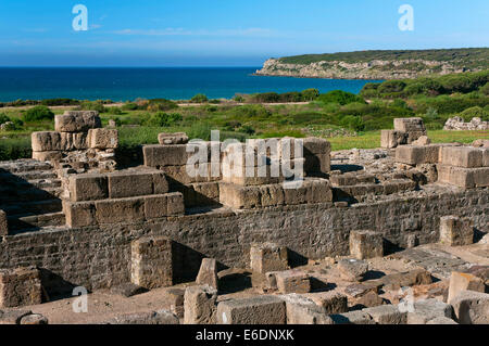 Römische Ruinen Baelo Claudia - 2. Jh. v. Chr., Tarifa, Provinz Cádiz, Region Andalusien, Spanien, Europa Stockfoto