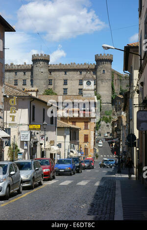 Stadt von Bracciano Castello Orsini-Odescalchi Lazio Italien Stockfoto