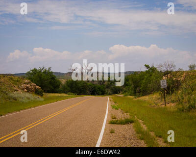 Auf halbem Wege zwischen Chicago, Illinois, und Los Angeles, Kalifornien, entlang der alten Route 66 Highway hat eine touristische Attraktion, wie es war, bevor die Autobahn zu Reisen geworden. Stockfoto