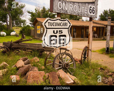 Auf halbem Wege zwischen Chicago, Illinois, und Los Angeles, Kalifornien, entlang der alten Route 66 Highway hat eine touristische Attraktion, wie es war, bevor die Autobahn zu Reisen geworden. Stockfoto